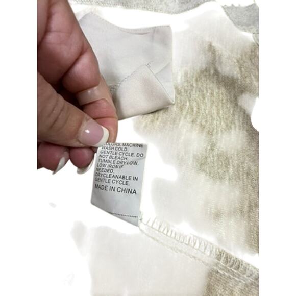 "PRETTY GARDEN" Sleeveless 2 Button Vest Belted Wool Look SZ L Office Classy - Picture 9 of 14